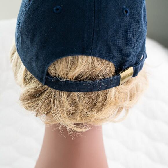 By Elidan New York NYC Hat Unisex One-Size Adjustable Navy-Blue Baseball Cap - Picture 3 of 5